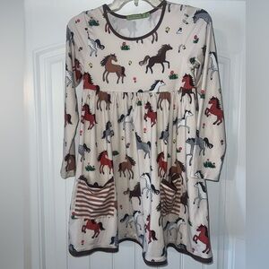Millie loves Lily horse dress